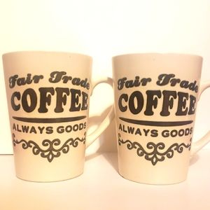 (2) Signature Brand Metallic Coffee Mug